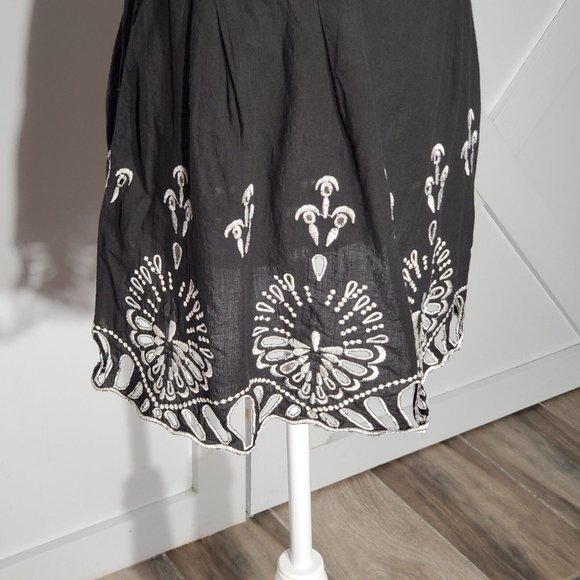 NY COLLECTION  BLOUSE COLOR BLACK SHORT SLEEVE 100% COTTON SIZE 1X - Picture 2 of 7